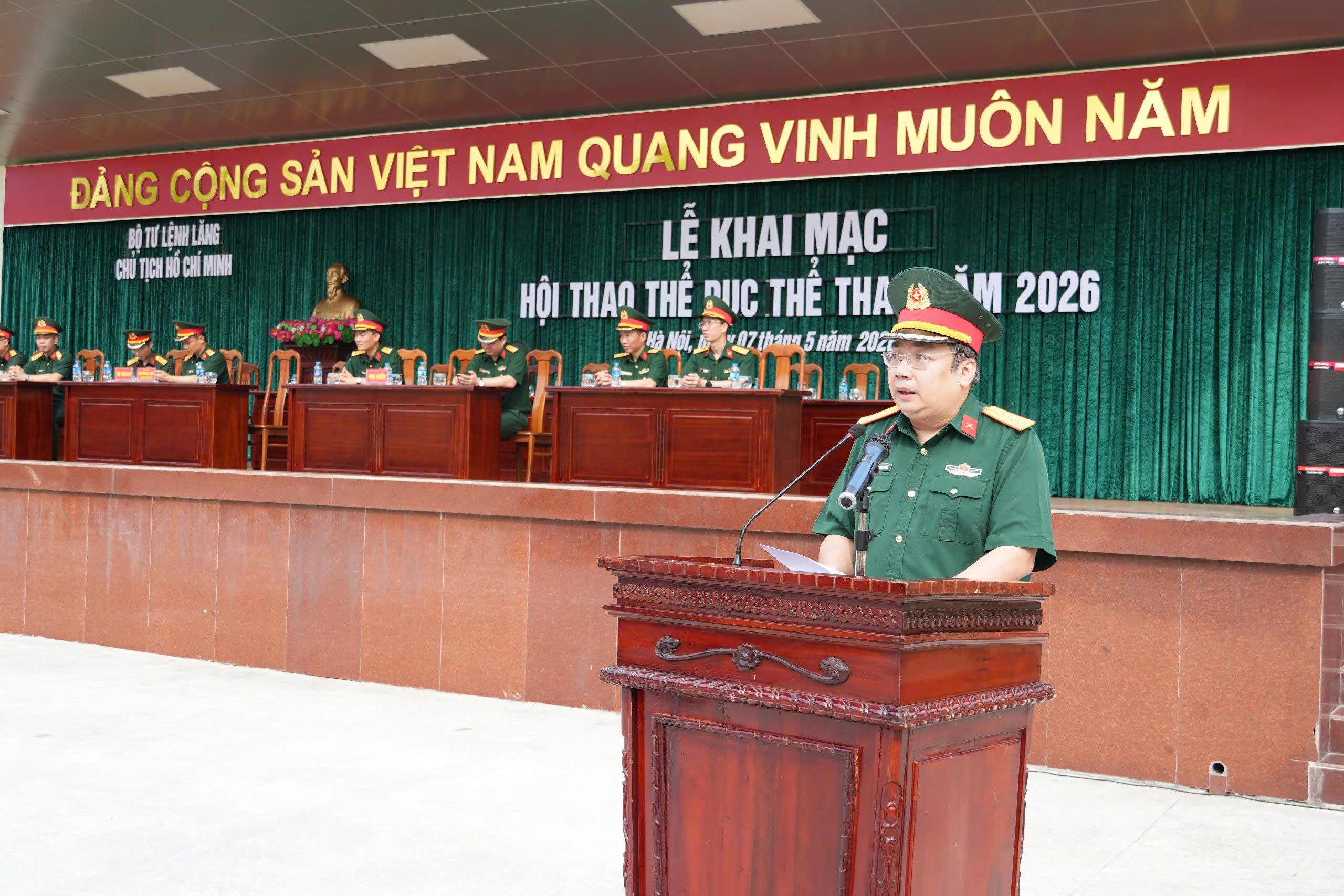 Đại tá Nguyễn Ngọc Huân Phó Tư lệnh TMT phát biểu tại Lễ khai mạc
