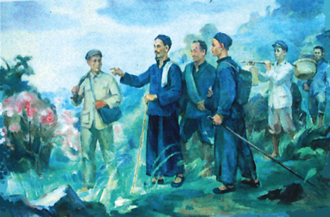 dau nguon pac bo voi buc tranh ve Bac Ho anh 1