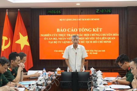 Bộ Tư lệnh Lăng Chủ tịch Hồ Chí Minh nghiệm thu nhiệm vụ khoa học và công nghệ cấp cơ sở